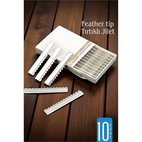 Feather Tip Tırtıklı Ustura Jileti 10 Adet 722119