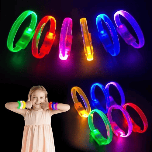 Festival & Parti LED Bileklik 3 Farklı Mod Işıklı 1 Adet