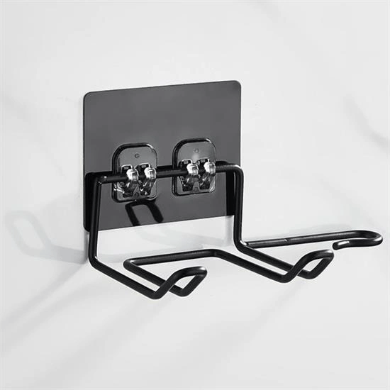Fön Makine Askısı Siyah Yapışkanlı Fön Makine Tutucu Bx40