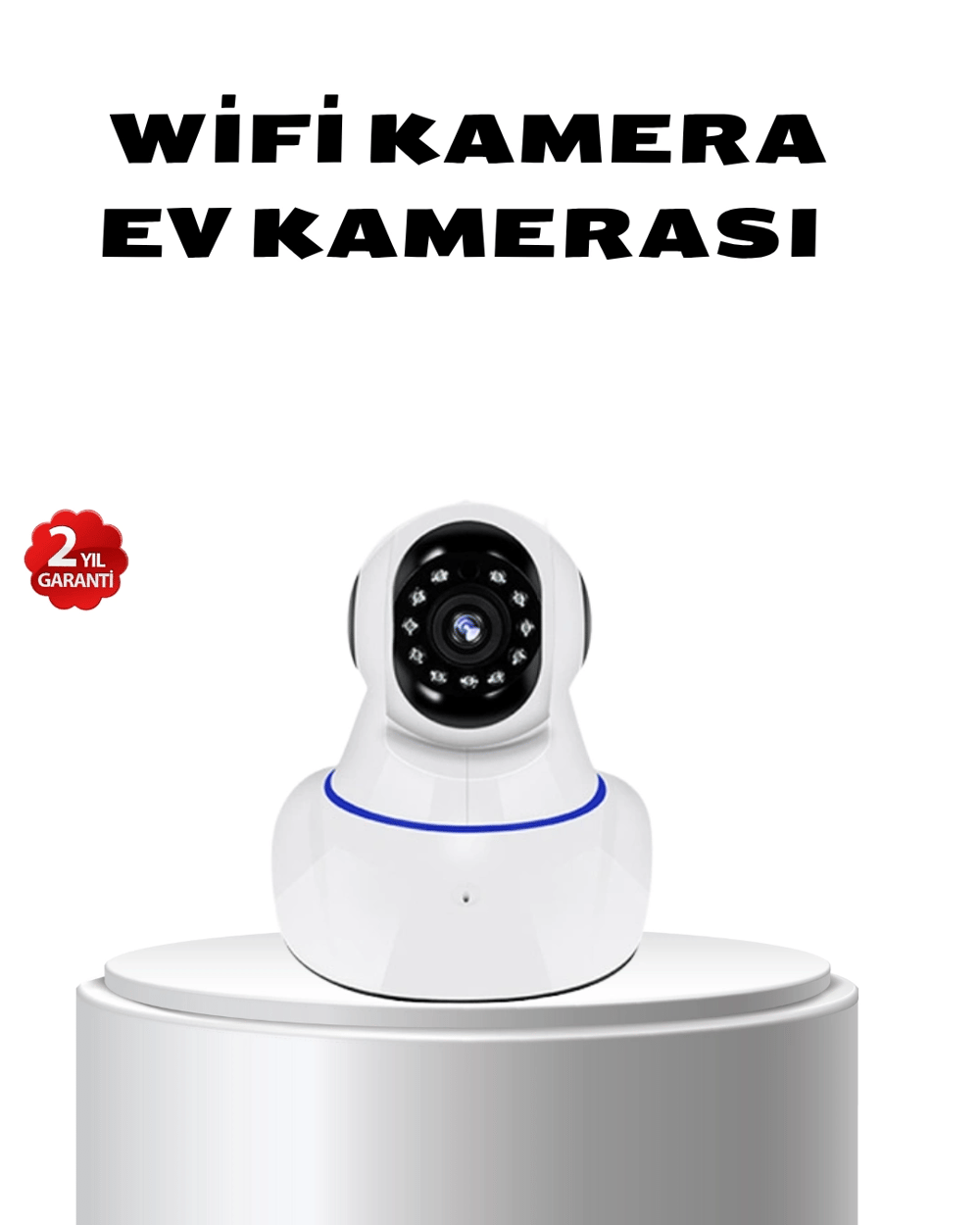 Full HD Akıllı IP Kamera Gece Görüşlü, Hareket Sensörlü, Çift Yönlü Ses ve Online Kayıt Özellikli