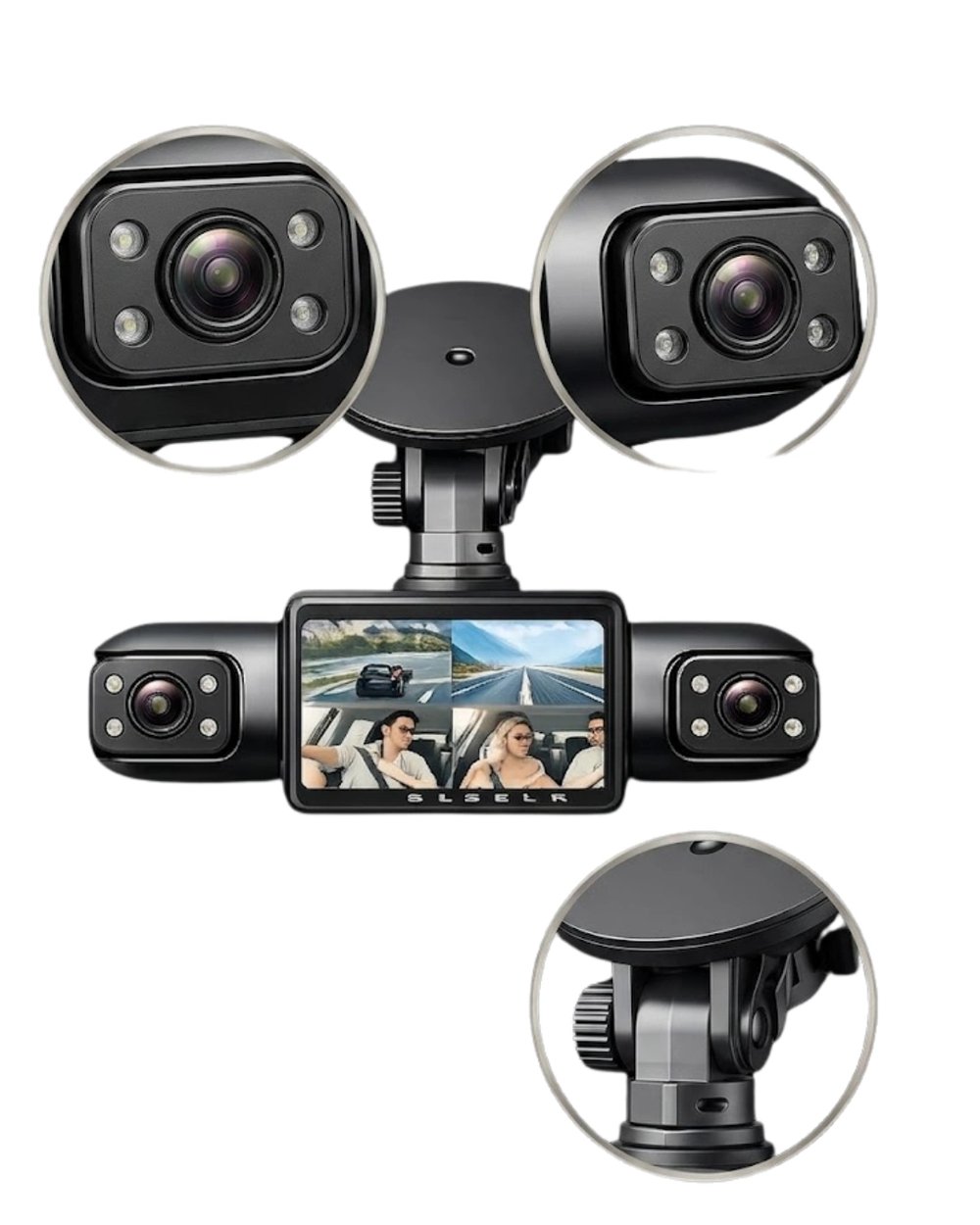 Full HD Araç İçi Kamera Geniş Açılı Lens ve Çok Kanallı Kayıt