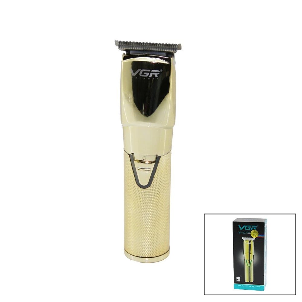 GOLD KROM KAPLAMA GÖVDE  SAÇ - SAKAL KESME TRAŞ MAKİNESİ  USB ŞARJLI V-903 (3936)