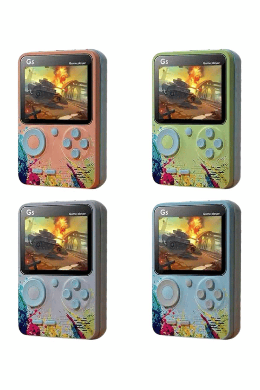 Game Box Mini 500 Adet Retro Oyun Taşınabilir Oyun Konsolu Yeni Nesil