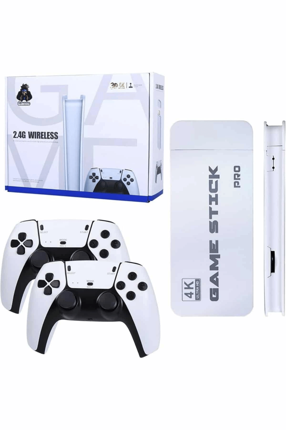 Game Stick 4K Retro Çift Kollu Atari Oyunlari +20000 Oyunlu Konsol Nostalji