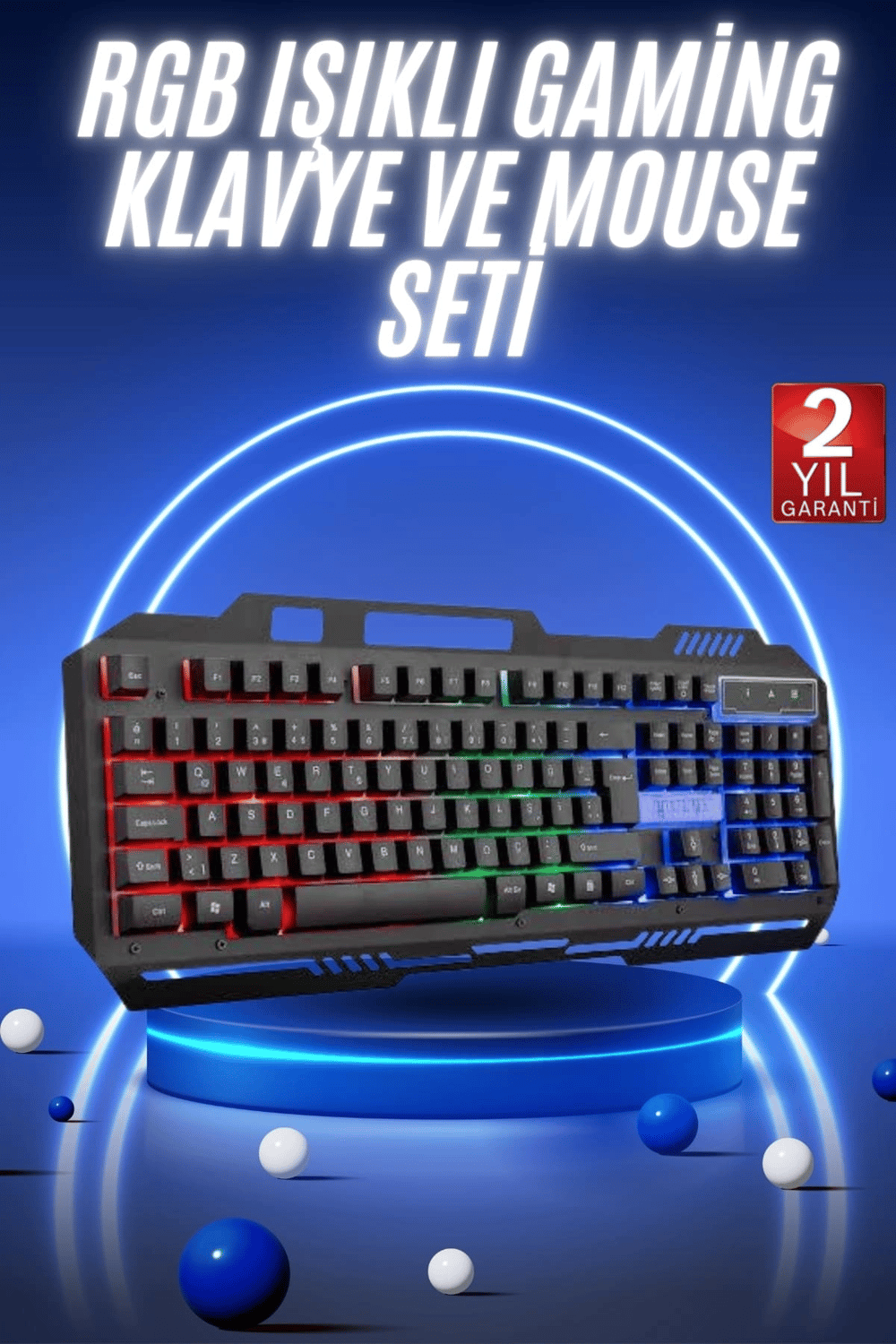 Gaming Oyuncu Klavyesi Led Aydınlatmalı Mekanik Hisli