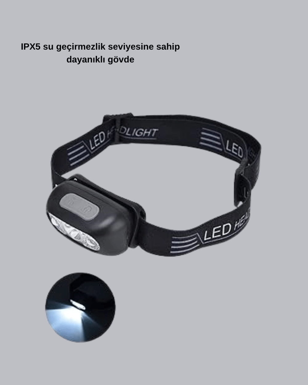 Gece Balıkçılığı İçin Ultra Parlak Şarjlı Kafa Lambası | 4 Işık Modu + USB Şarj