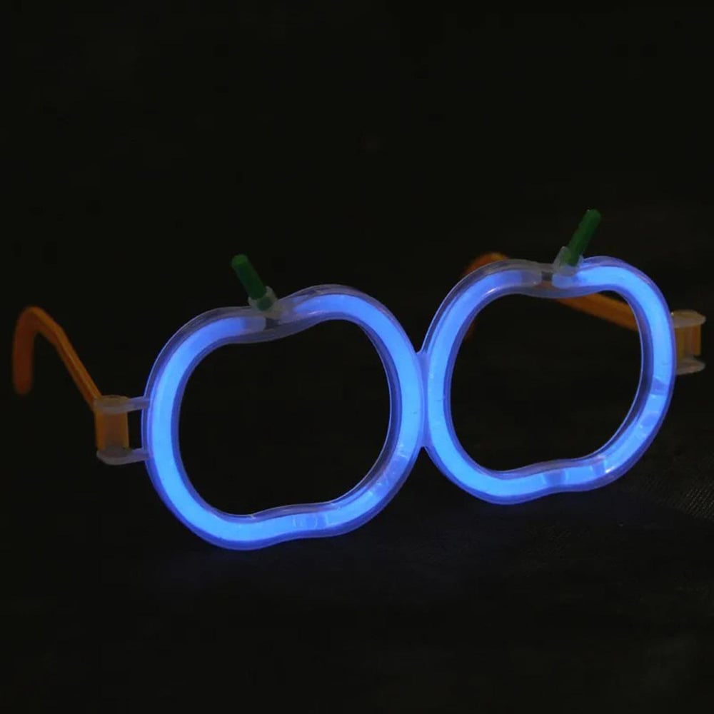 Glow Stick Elma Gözlük - Glow Partisi Gözlüğü - Glow Stick Gözlük 12 Adet (3936)