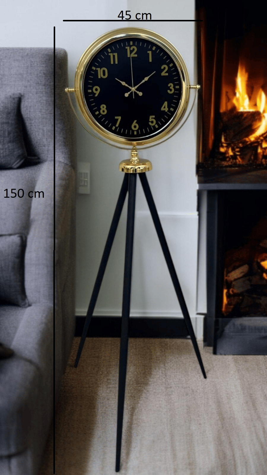 Gold Standart Tripod Ayaklı Saat