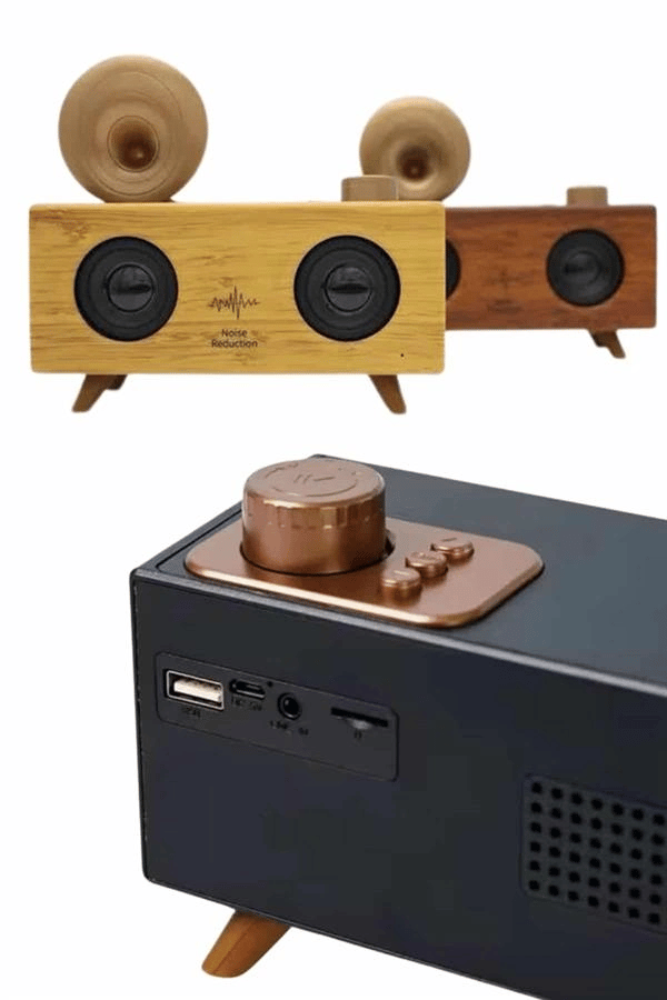 Gramafon Radyo Bluetooth Hoparlör Nostaljik Radyo FM Radyo