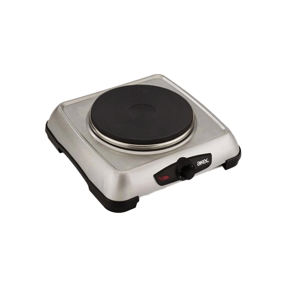 Gümüş Tek Gözlü Mini Elektrikli Ocak 1500w Ayarlanabilir Termostat Isıtıcı Yüzey = 18cm Ap-516 Bx40