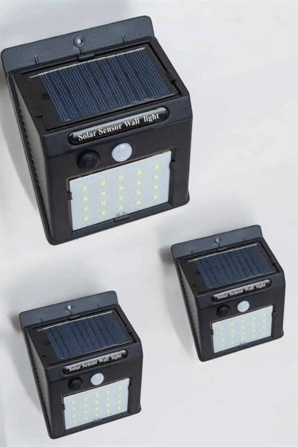 Güneş Enerjili Bahçe Lambası Solar Gece Aydınlatma Sensörlü Lamba