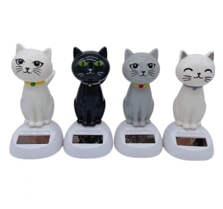 Güneş Enerjili Solar Sallanan Kedi