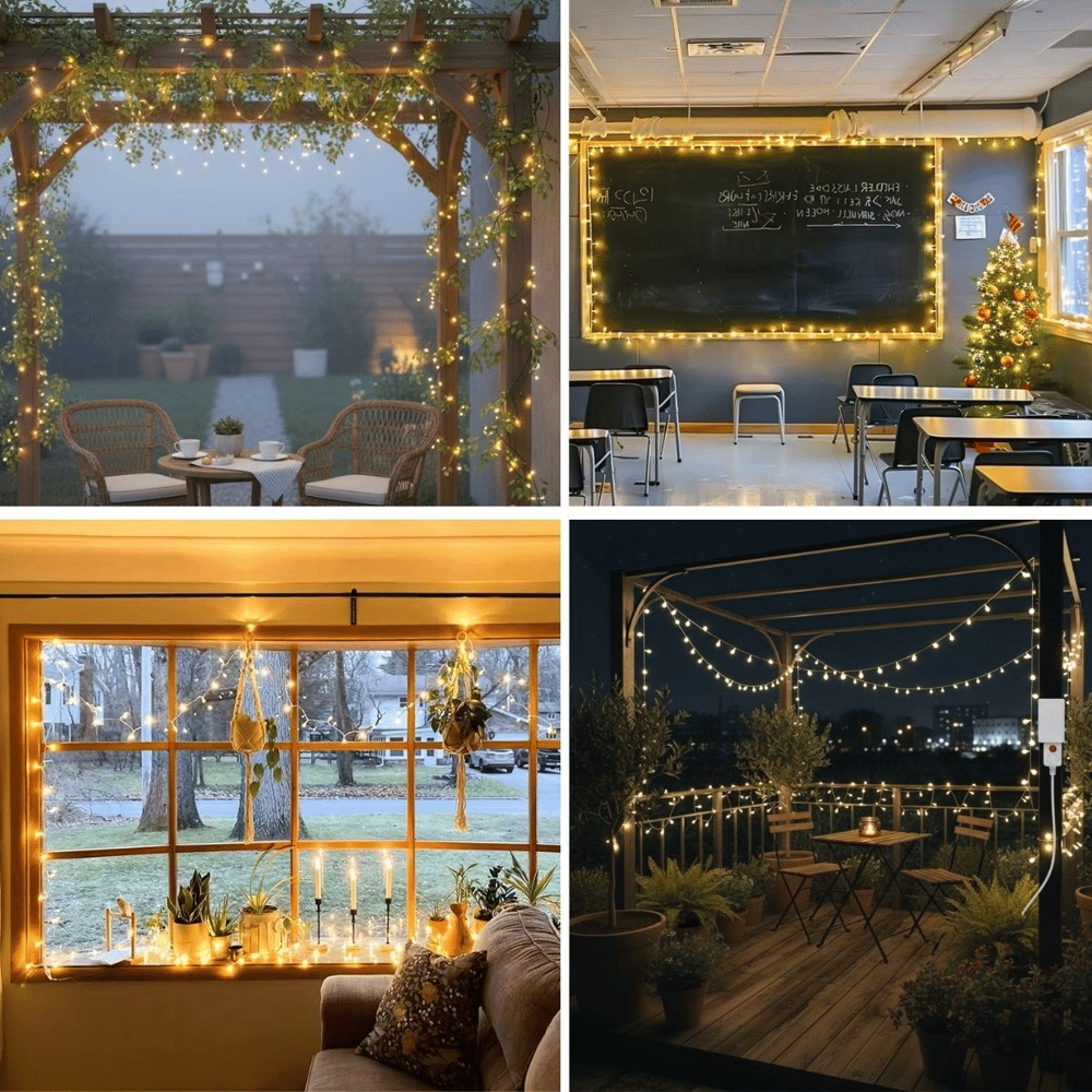 Günışığı Renk 5 Farklı Işık Modlu 10 Metre Eklemeli Dekor Boncuk Model Dekoratif Led Bx40
