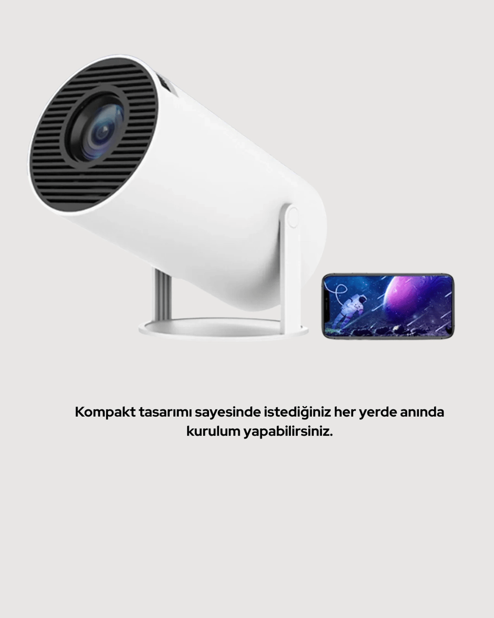 HDMI ve USB Girişli Uzun Ömürlü Ampullü Projeksiyon