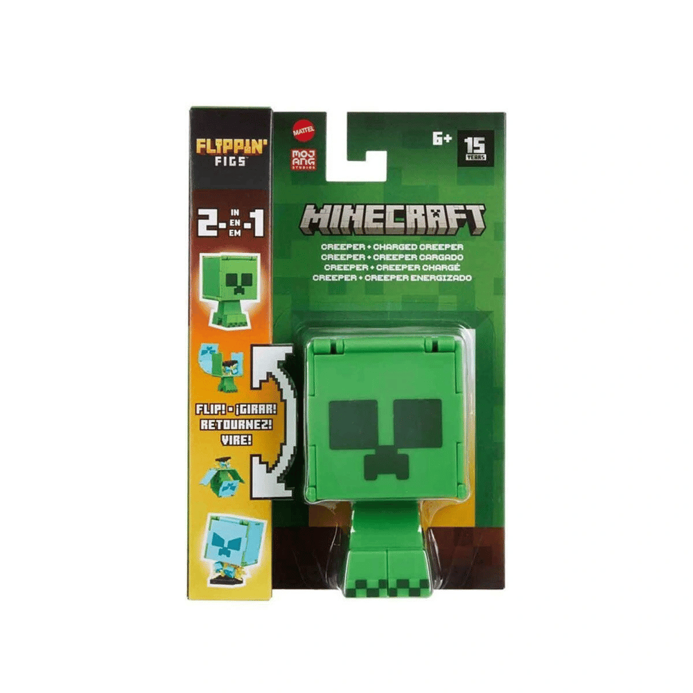 HTL43 Minecraft Flippin Figs 2si 1 Arada Figürler - 1 Adet Stokta Olan Gönderilir