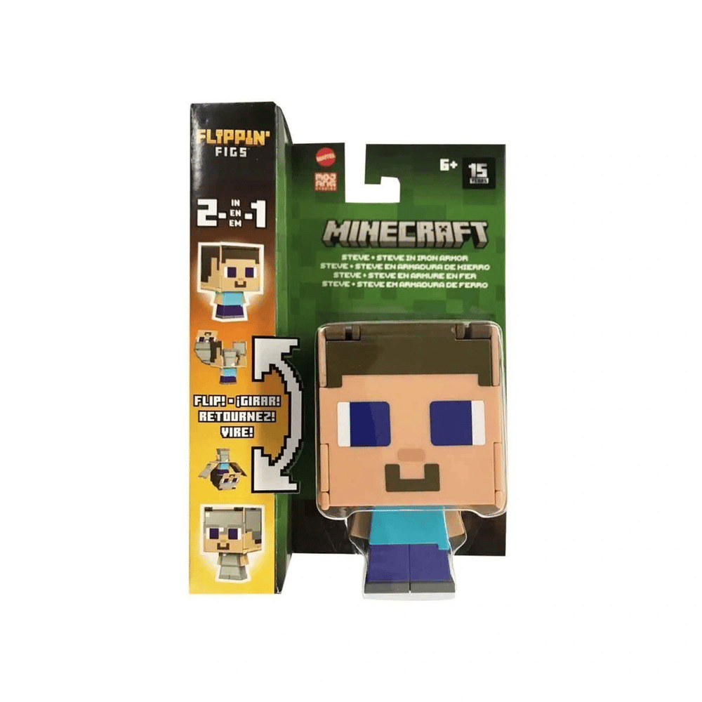 HTL43 Minecraft Flippin Figs 2si 1 Arada Figürler - 1 Adet Stokta Olan Gönderilir