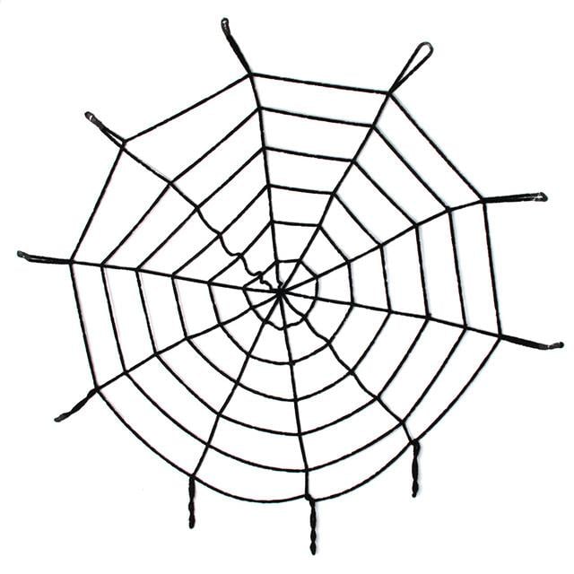 Halloween Cadılar Bayramı Örümcek Ağ Dekor Siyah 1.5 Metre (3936)