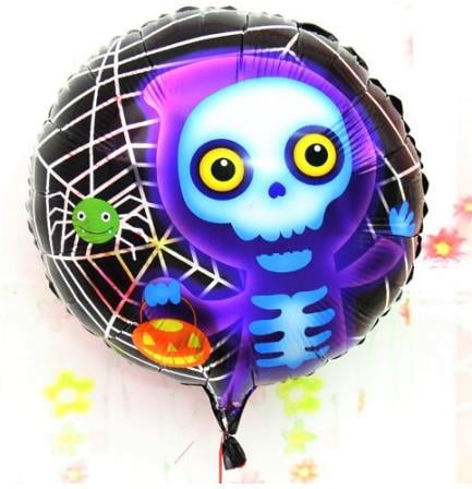 Halloween İskelet Hayalet Folyo Balon 18 inç (3936)