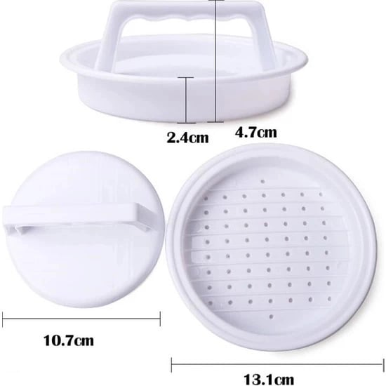 Hamburger Yapma Aparatı- Hamburger Pres Ve Köfte Kalıbı Bx40