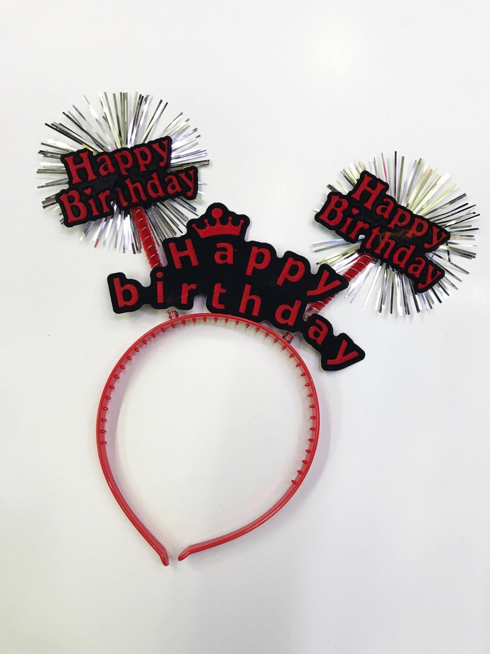 Happy Birthday Neon Renk Doğum Günü Tacı 12 Adet (3936)