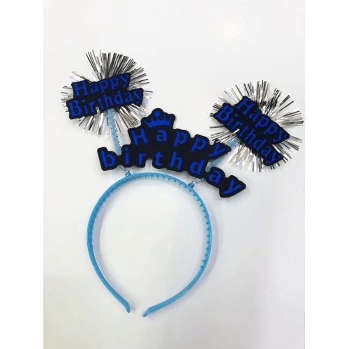 Happy Birthday Neon Renk Doğum Günü Tacı - 12 Adet