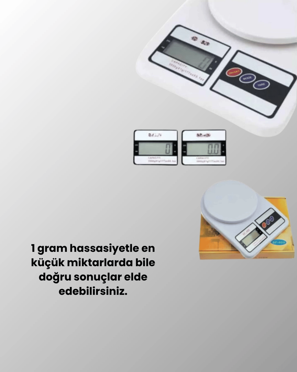 Hassas Tartım İçin Dijital Mutfak Terazisi – 10kg / 1g