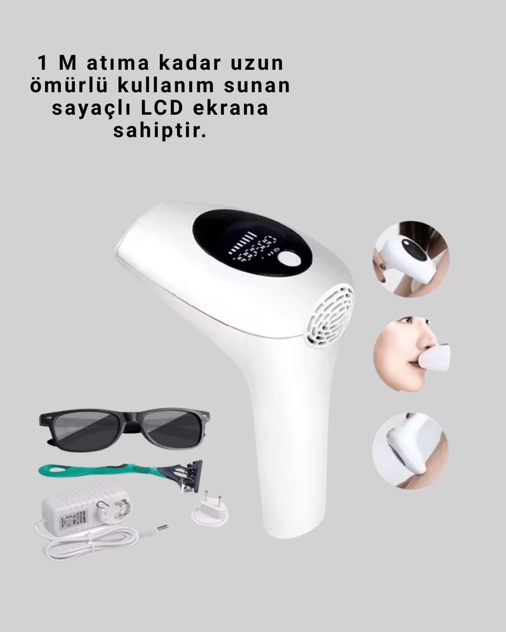 Hasuba HS-262 IPL Epilasyon Cihazı LCD Ekranlı 1M Flaş
