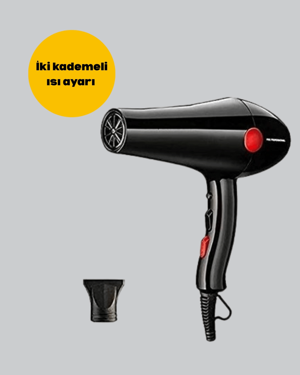Hızlı Kurutma ve Şekillendirme İçin Profesyonel Saç Kurutma Makinesi