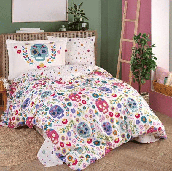Hobby Tek Kişilik Poplin Nevresim Takımı Alice Fuşya