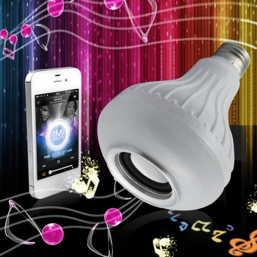 Hoparlör ve Led Lamba Uzaktan Kumandalı Ampül
