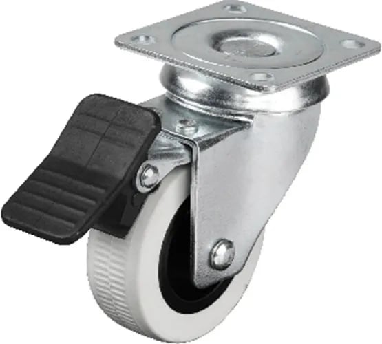 Hts 334 - 50x20 Mm Çift Bilyalı Tablalı Frenli Teker 4 Adet