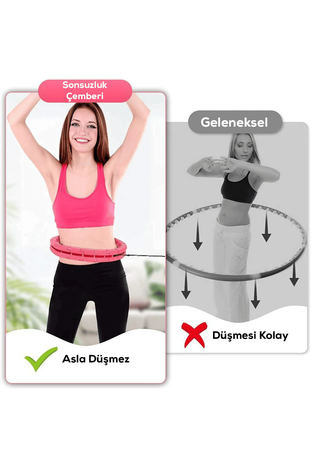 Hula Hoop Bel Bölgesi Ayarlanabilir,Akıllı bel İnceltme Çemberi