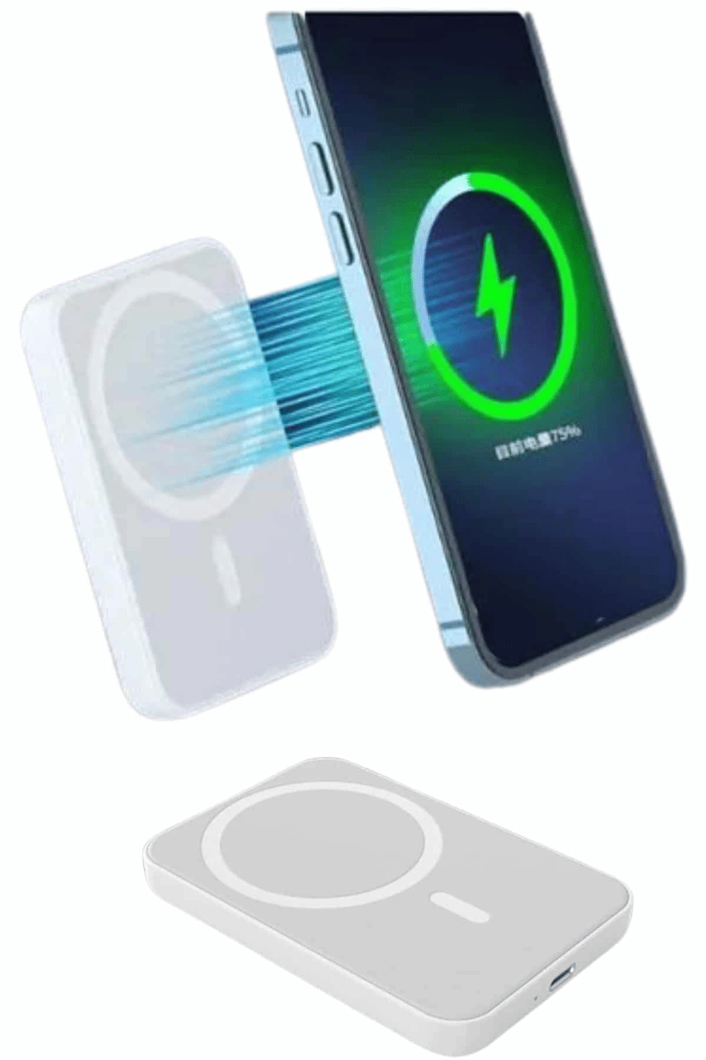 İOS Uyumlu Magsafe Kablosuz 15w Şarj Powerbank Magesafe