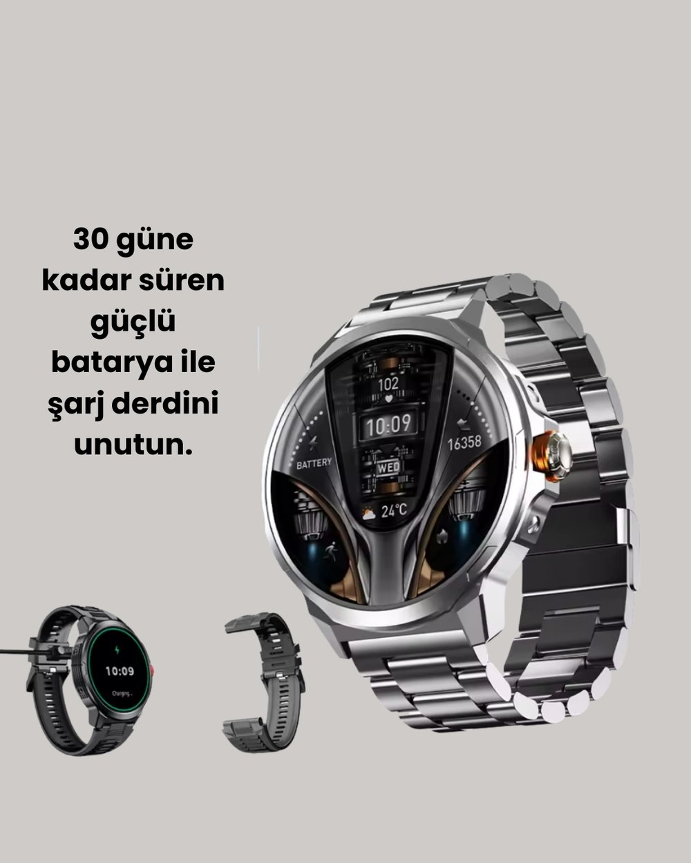 IP68 Su Toz Dirençli SW80 Akıllı Saat Android iOS Uyumlu Yeni Nesil