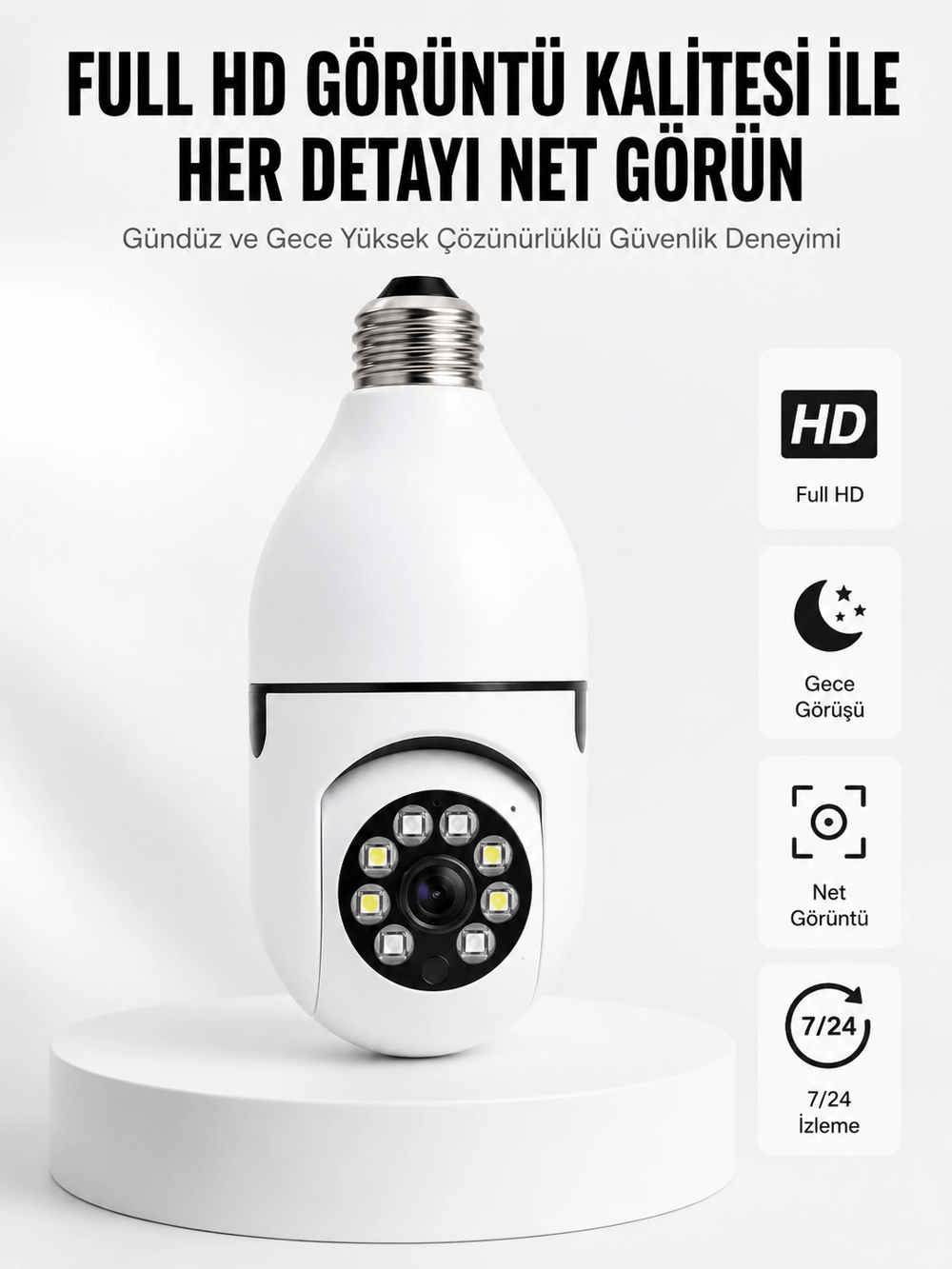 İki Yönlü Ses Destekli Full HD Akıllı Kamera Yeni Nesil