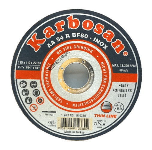 İnox Metal Kesici Disk 115mmx1.0x22 Bx40