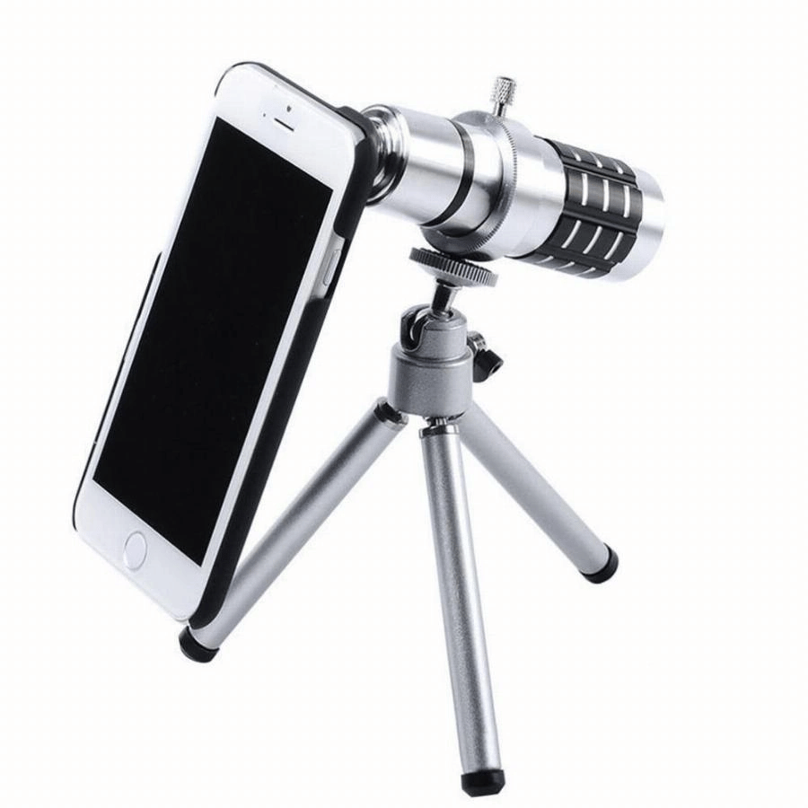 Iphone 5 5s - Iphone 4 4s Için Alüminyum 14x Optik Zoom Yakından Görüntü Çekme Dürbün