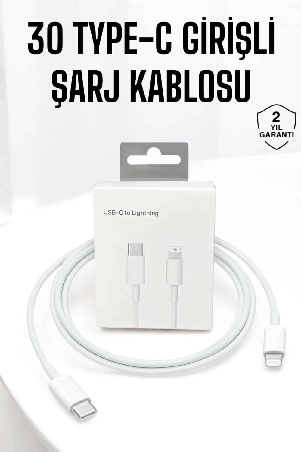 Iphone Uyumlu İOS Uyumlu Lightning Hızlı Şarj Tye C Lightning Şarj Kablosu