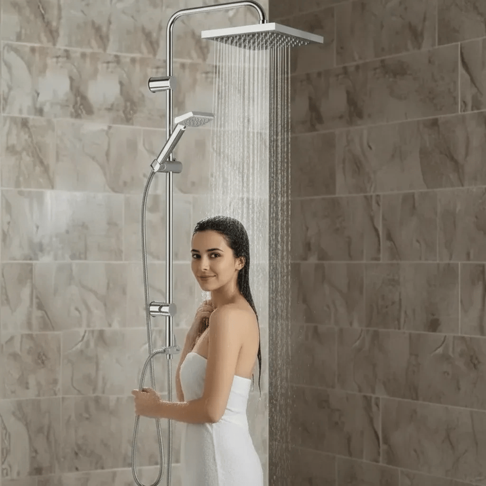 Irmak Premium Robot Yağmurlama Tepe Duş Sistemi – Modern Banyo Batarya Seti