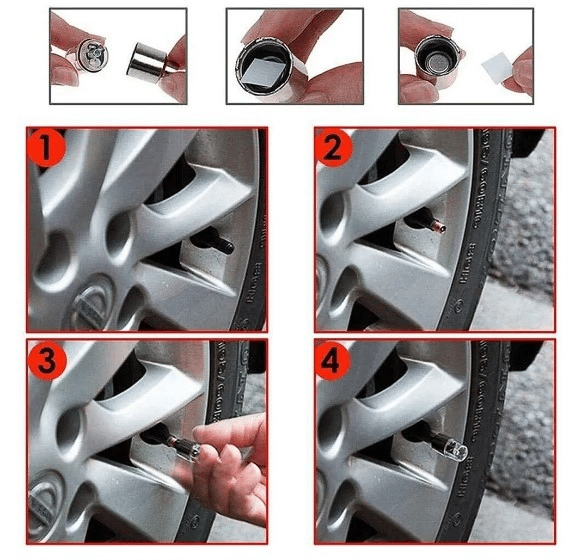 Işıklı Bisiklet Araba Sibop Kapağı 2 Adet Bx40