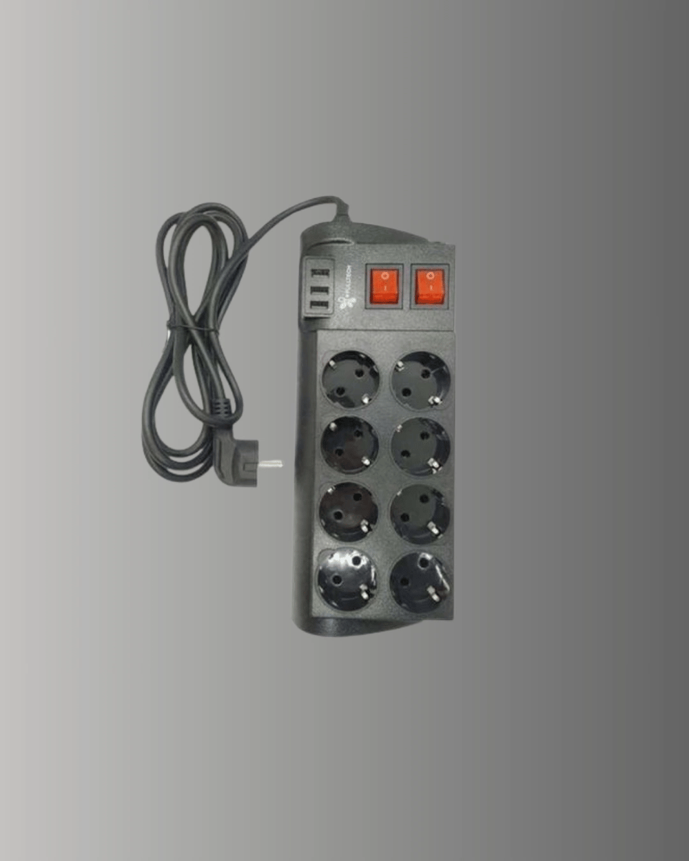 Isıya Dayanıklı Termal Akım Korumalı 8li Priz ve 3 USB Girişli Uzatma Kablosu