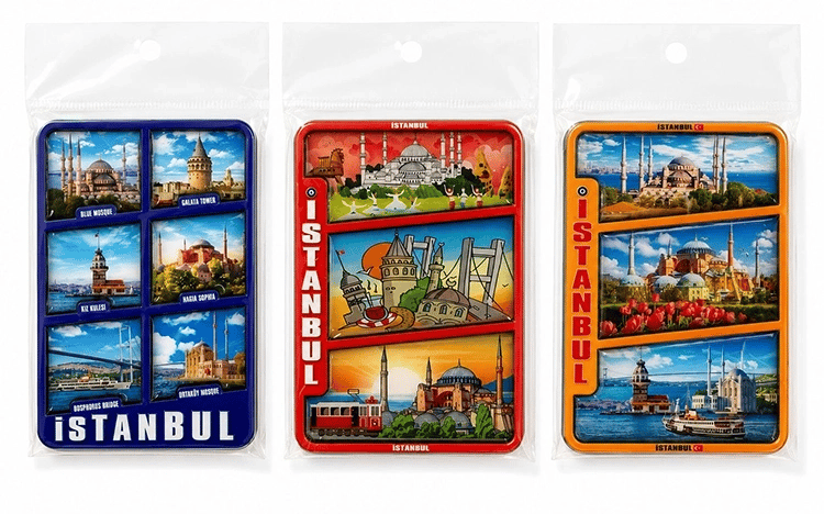 İstanbul Temalı Ahşap Buzdolapı Süsü Magnet Alk5824