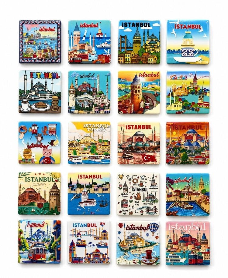 İstanbul Temalı Buzdolapı Süsü Magnet Alk5817