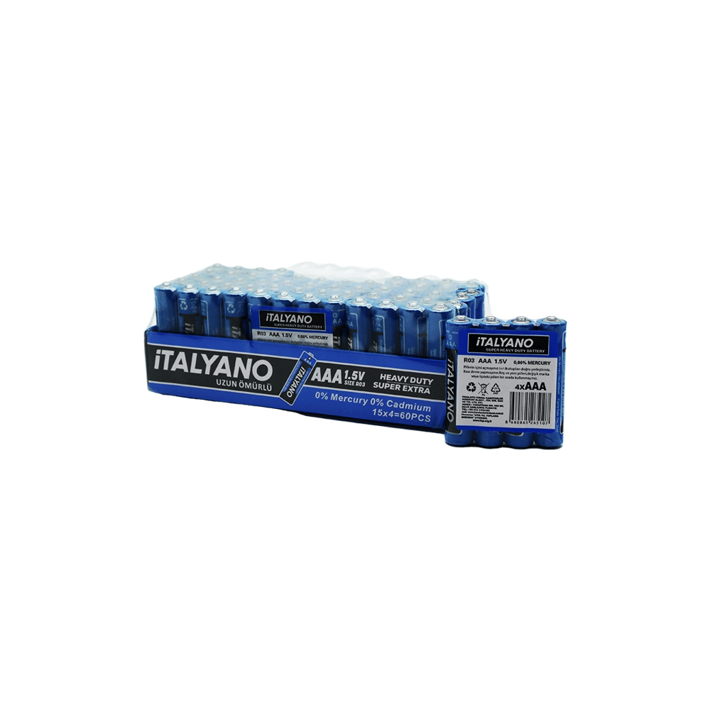 İtalyano İnce Pil 60 Parça Bx40