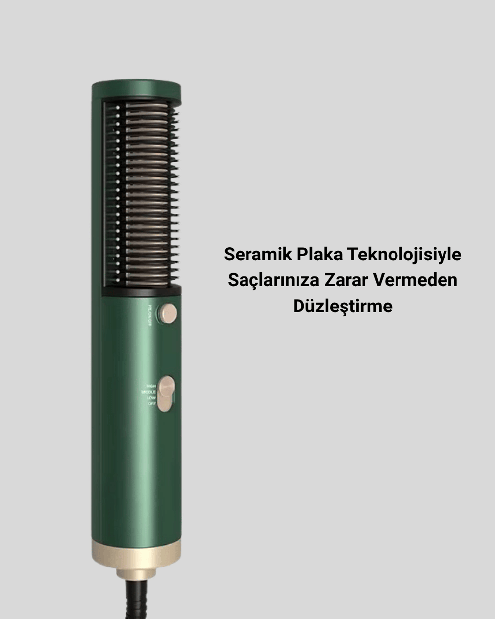 İyon Teknolojili Seramik Saç Düzleştirici – Eşit Isı Dağılımı