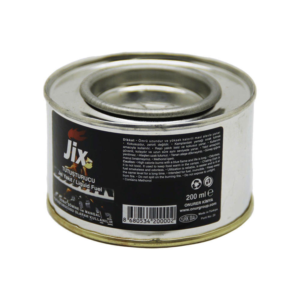 Jix Tutuşturucu 200ml Teneke Jel Yakıt Bx40