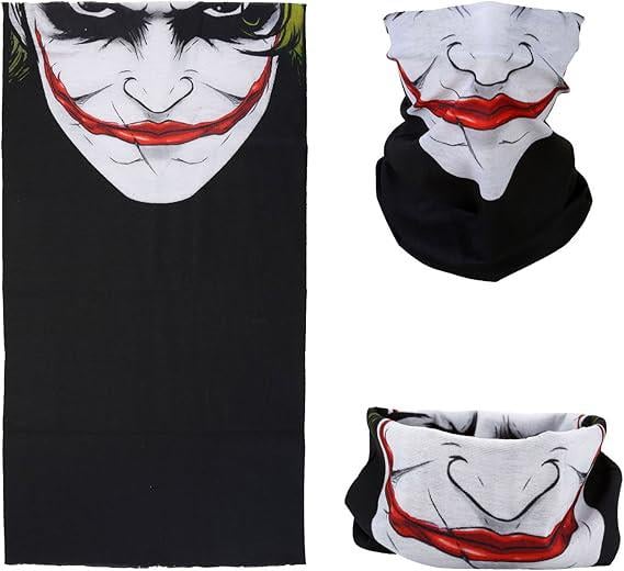 Joker Desenli Çok Amaçlı Buff – Yüz, Boyun ve Bandana Maskesi 5 No (3936)