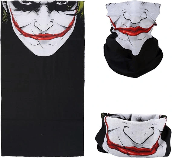 Joker Desenli Çok Amaçlı Buff – Yüz, Boyun ve Bandana Maskesi 5 No