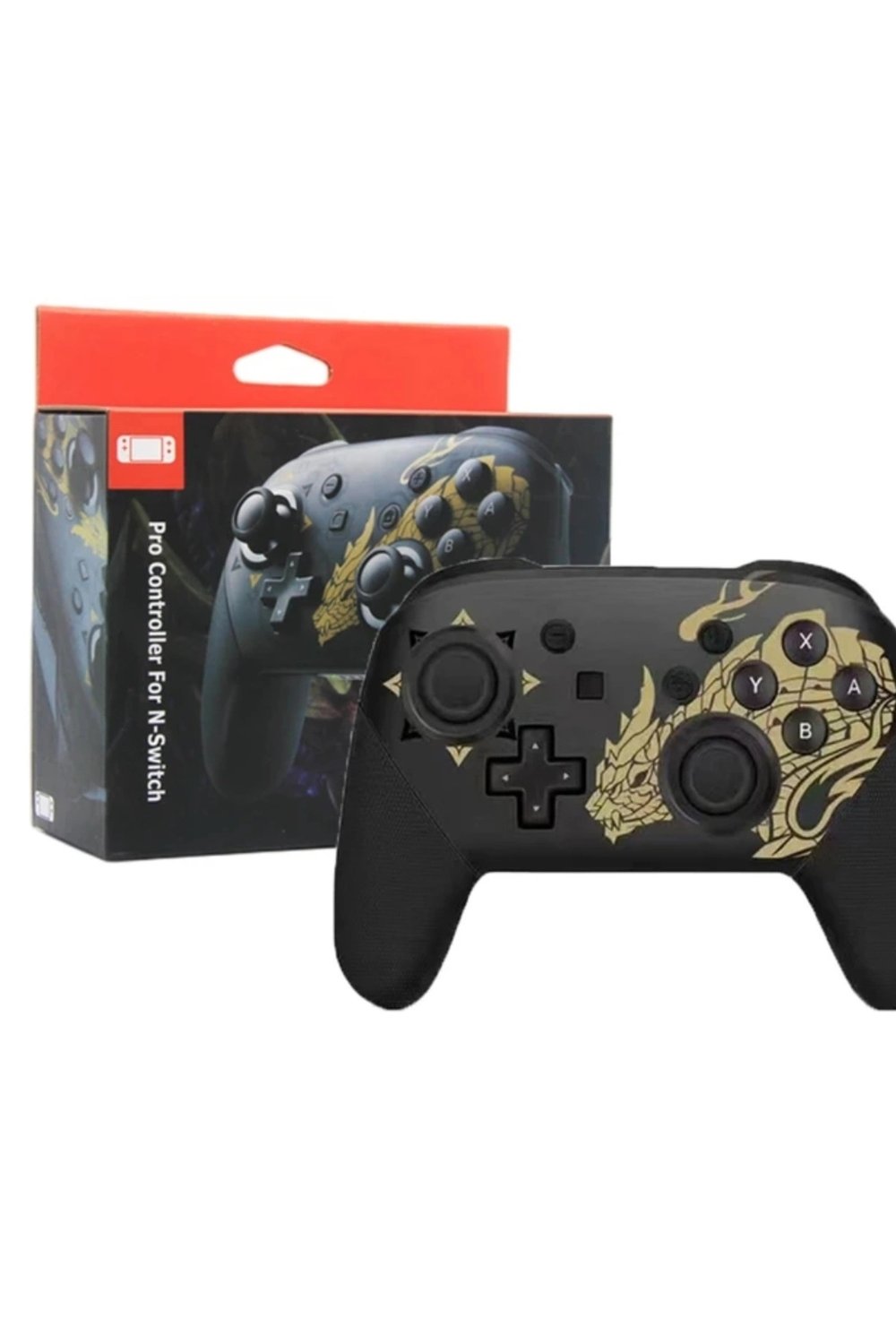 Joystick Bluetooth bağlantılı altın renk Nintendo Switch uyumlu kablosuz gamepad oyun kolu