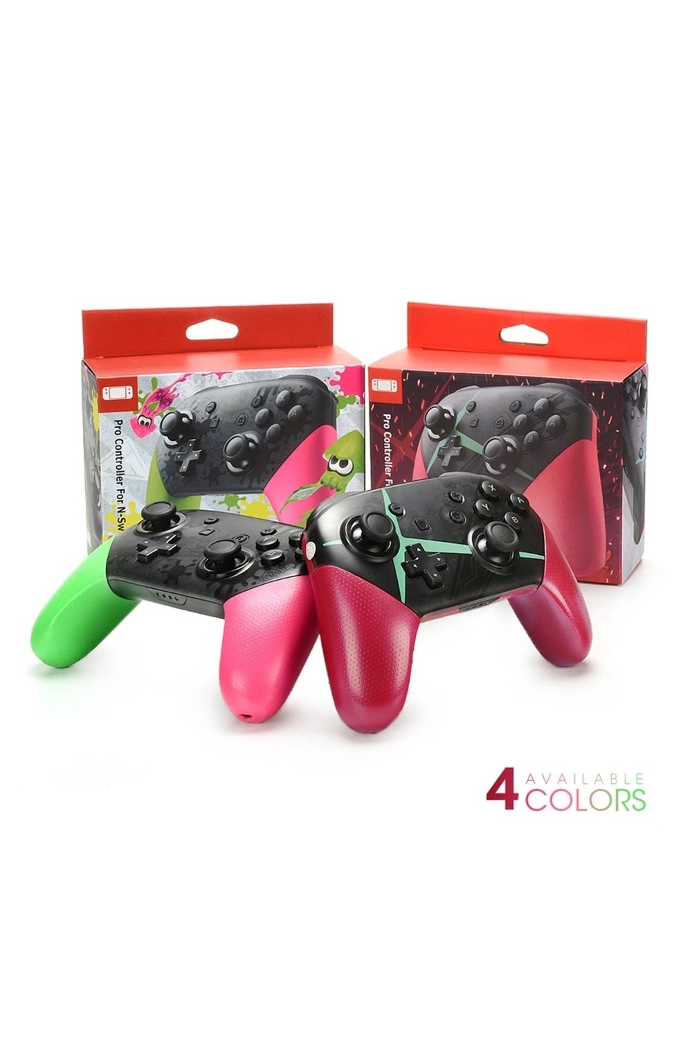 Joystick Bluetooth bağlantılı yeşil renk Nintendo Switch uyumlu kablosuz oyun kolu